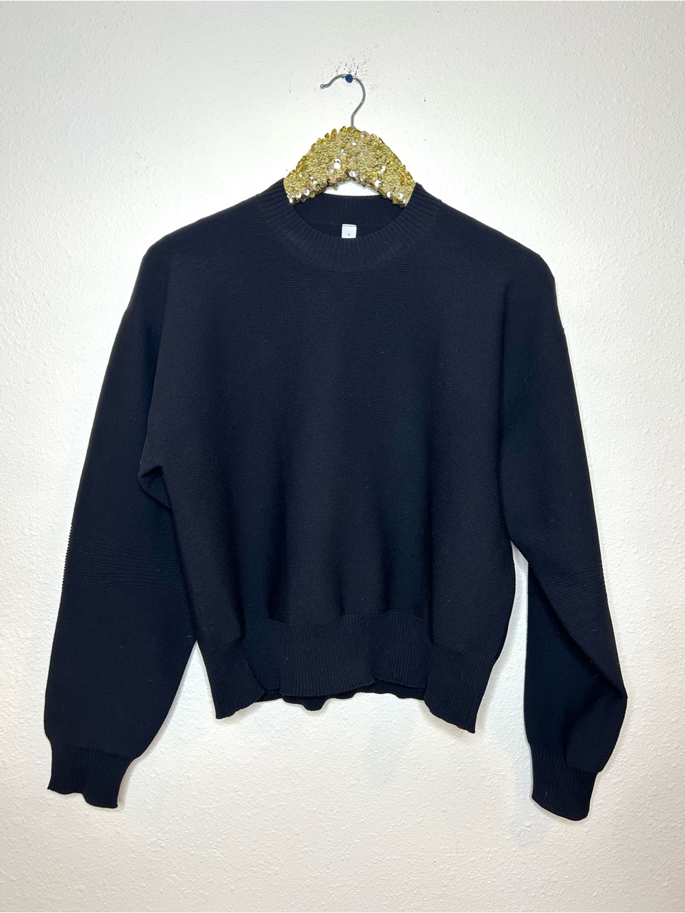 lululemon athletica All Around Black Crewneck Sweater 8